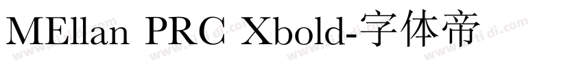 MEllan PRC Xbold字体转换